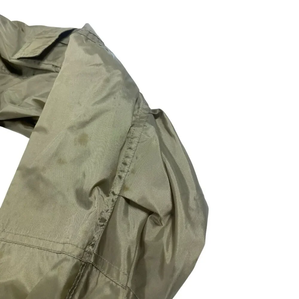 Vintage Las Vegas Bomber Jacket Mens MED Tan‎ Nylon 4 Queens Casino 90s Pockets